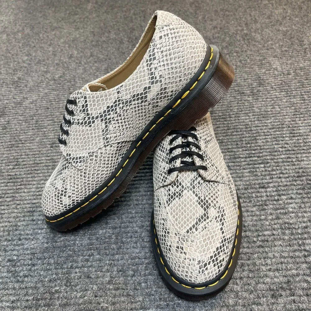 Dr. Martens 2046 Women’s Size 8/Men’s 7 Python Print Suede Snake Skin Oxford NEW